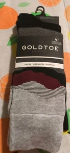 Gold Toe Crew Dress Socks Pack of 3 6-12.5 Asst3 AquaFX Moisture Wicking NEW - Picture 1 of 7