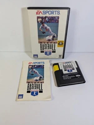 MLBPA Baseball Sega Genesis CIB w Manual - Cleaned, Tested, Working! - Image 1 of 2