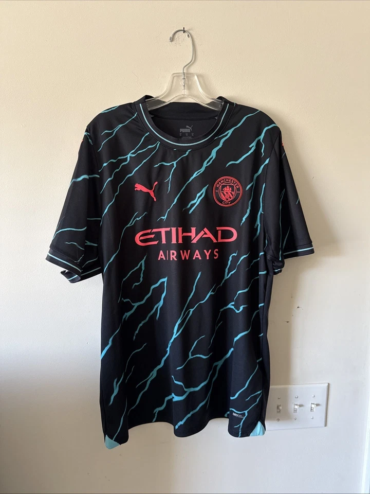Men’s Puma Erling Haaland #9 Manchester City Jersey 2023/24 Third Sz XL - NWOT - Image 1 of 4