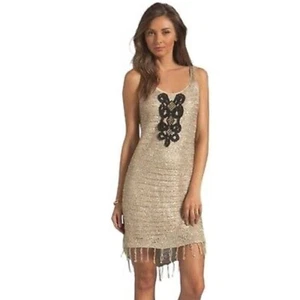Free People Golden Sands NWT $198 Swim Cover XS - Picture 1 of 8