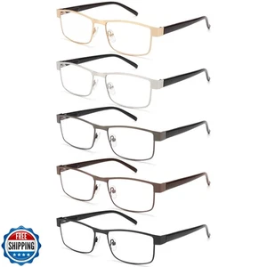 BLS Businessman Rectangular Reading Glasses - Professional Durable Readers - - Picture 1 of 5