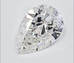 Pear Cut 1.03 CT Certified AGI Natural Mined Diamond Loose H color SI1 clarity - Picture 1 of 2