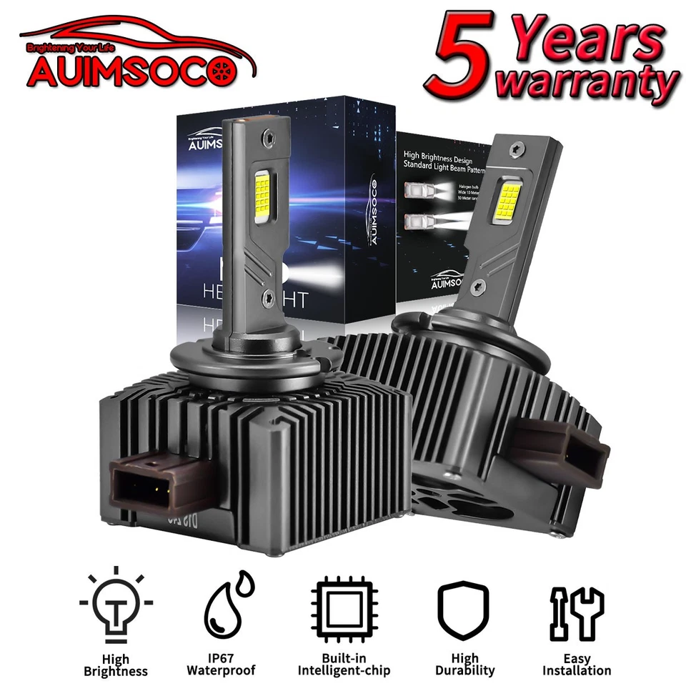 For BMW	640i xDrive Gran Coupe	2014-2015 Base Sedan 4-Door LED Headlight Bulbs - Image 1 of 4