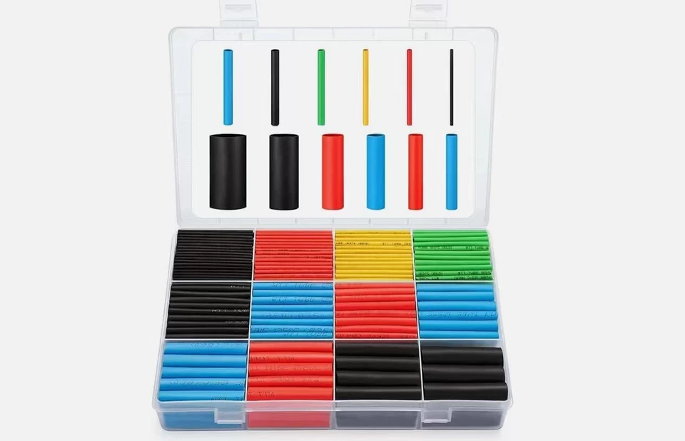 GITG 560Pcs HEAT SHRINK TUBING Insulation Shrinkable Tube 2:1 Wire Cable Sleeve W BOX