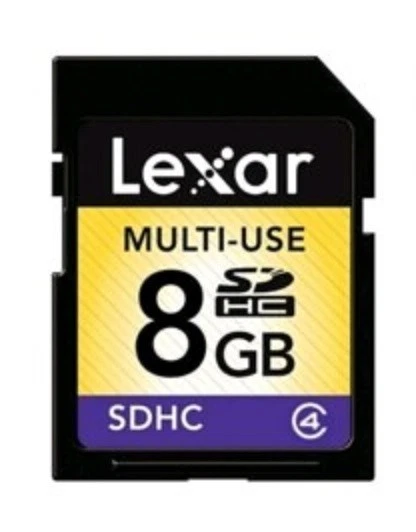 Lexar Multi-Use 8GB SDHC Flash Memory Card (LSD8GBASBNACL6) - Image 1 of 1