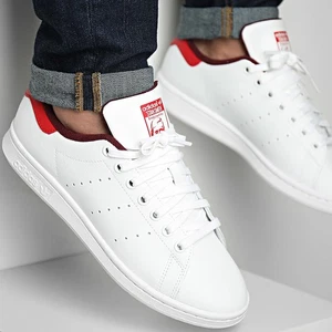 Adidas Originales Stan Smith - Todas las Tallas - Blanco/Granate/Rojo (IG1321) Cuero - Imagen 1 de 5