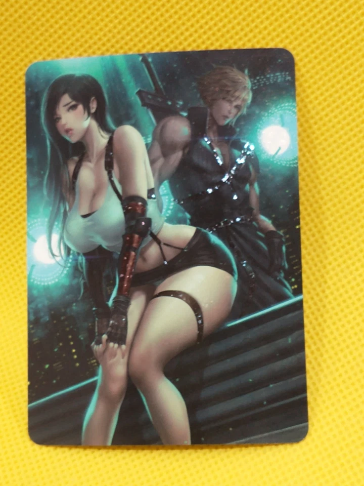 Tifa Lockhart Final Fantasy VII Goddess Anime Waifu Girl ACG Holo Card - Image 1 of 1