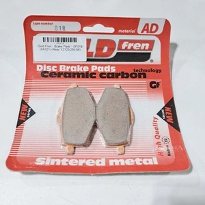 Pastillas de freno traseras Gold Fren GF018 - YAMAHA YZ125/250 88 - Imagen 1 de 2