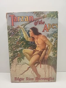 Edgar Rice Burroughs: Tarzan of the Apes 1914 McClurg HCDJ Very Nice - Picture 1 of 11