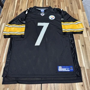 Ben Roethlisberger Jersey Mens XL Black Reebok Pittsburgh Steelers NFL Football - Picture 1 of 9