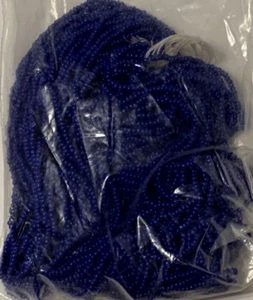 Perline di vetro vintage Cecoslovacchia 1975-blu reale misura 11/0 fornitura limitata - Foto 1 di 3