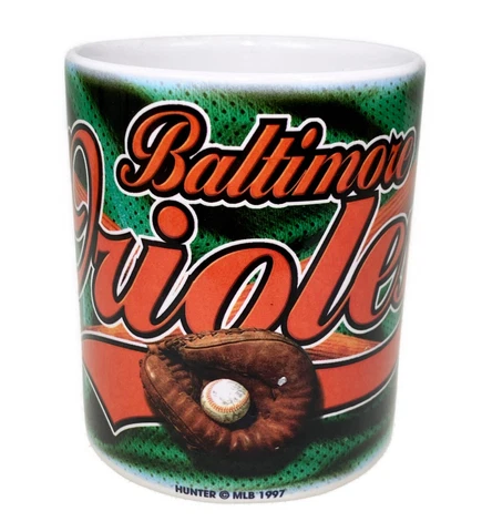 Baltimore Orioles Hunter MLB 1997 Ceramic Coffee Cup Baseball Mug Cover
