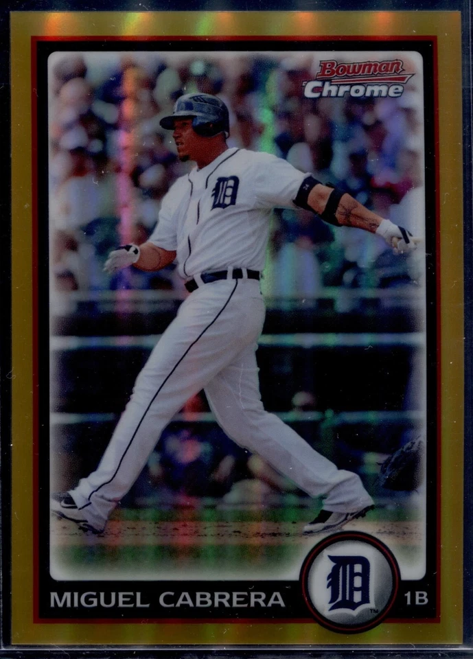 Bowman Chrome #35 Miguel Cabrera Gold Refractor 2010/50 Tigers Foto 1 de 1