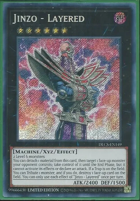 Yugioh - Jinzo – Layered - Limited Edition Secret Rare Holographic Card - Image 1 of 1