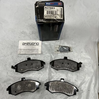 Pastillas de freno de cerámica ultra premium ACT941 Akebono se adapta a: Hyundai Elantra OEM 02-06 Foto 1 de 4