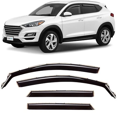Parasoles de lluvia protectores de viento para Hyundai Tucson 2016-2021 Foto 1 de 4