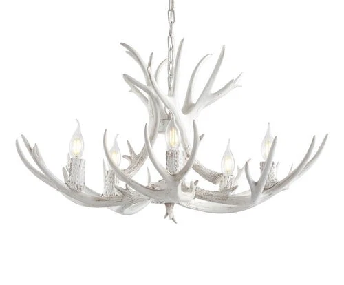 JONATHAN Y Lighting JYL6301A Eldora 4 Light 26"W LED Antler - White - Image 1 of 1