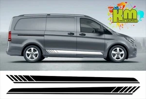 MERCEDES VITO C63 style Side Stripes - Vinyl Sticker Graphics decals - Picture 1 of 1