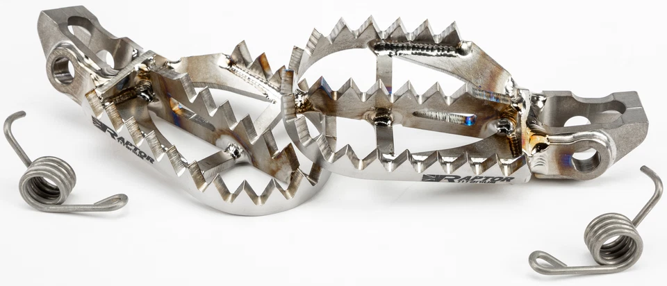 RAPTOR 2019 RM-Z450 FITS SUZUKI TITANIUM FOOT PEGS RX010 - Image 1 of 1