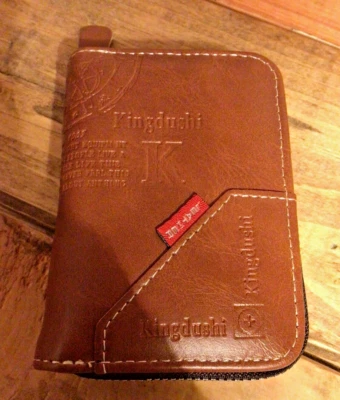 Cartera de cuero marrón más pequeña "Fácil ajuste" con 9 ranuras para tarjetas de crédito... ¡ENVÍO GRATUITO! Foto 1 de 4