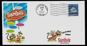 1970er Jahre Sambos Restaurant Anzeige auf limitierter Auflage Sammlerumschlag A973 - Bild 1 von 1