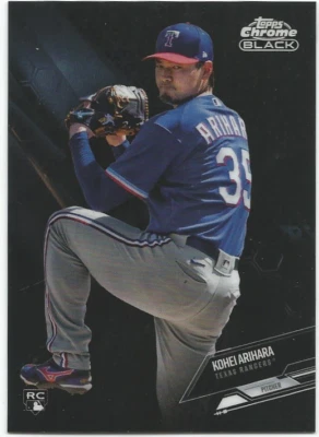 2021 Topps Chrome Black #47 Kohei Arihara Texas Rangers Rookie Card - Image 1 of 3