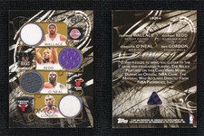 2006 Luxury Box Relics Quad Gold 1/1 Rasheed Wallace Michael Redd Ben Gordon HOF