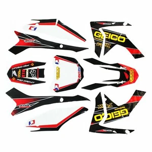3M GEICO Decal Graphics Sticker Kit CRF 110 CRF110 Fairing PIT PRO Dirt Bike - Picture 1 of 5