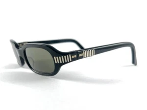 VINTAGE MAY BLACK SMALL RECTANGULAR FRAME 1960'S SUNGLASSES - Picture 1 of 10