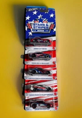 Hot Wheels 2024 Serie Estrellas y Rayas Juego Completo de (5) Foto 1 de 4
