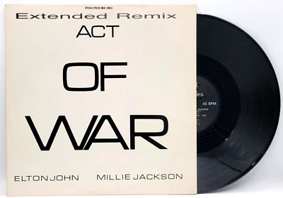 ELTON JOHN & MILLIE JACKSON - ACT OF WAR EXTENDED REMIX PROMO MAXI SINGLE Foto 1 de 2