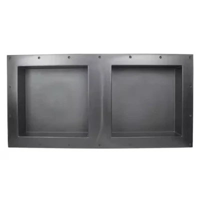 Nicho de Ducha 32" x 16" ABS Doble Estante Baño Empotrado, Sobre Montaje Foto 1 de 4