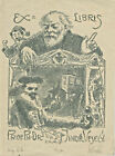 Ex libris Art Deco Exlibris ""Puppenspiel"" von MALY P. FRANTISEK/1882-1952/ Tschechisch