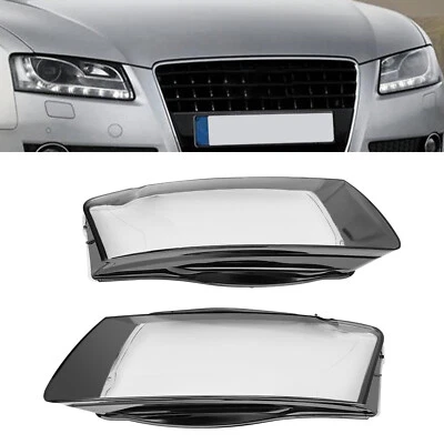 For 2008-2012 AUDI A5 S5 RS5 Left+Right Headlight Covers, Headlamp Lens Cover - Изображение 1 из 4