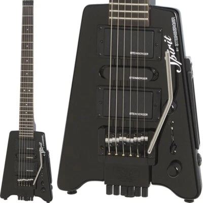 Steinberger Spirit GT-PRO Deluxe Black Headless Guitar - Image 1 of 4