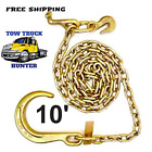 G70 5/16&quot; Chain with 8&quot;J,Grab &amp; T Set. Wrecker Rollback Rotator Tow Truck.
