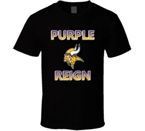 Minnesota Football Fan Purple Reign Viking Skol Cool T Shirt - Picture 1 of 2