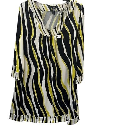 alfani 女式连衣裙尺寸 1x 膝盖长色黑色白色绿色 — 第 1/4 张图片