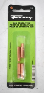 Forney MIG Contact Tips Genuine OEM 4 Pack .030" 60171 For Tweco/Binzel - Picture 1 of 5