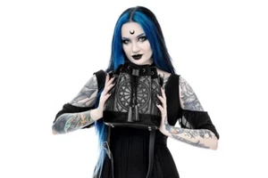 Restyle Gothic Shoulder Bag - Sanctum - Witchy Shoulder BucketBag Handbag Gothic - Picture 1 of 8
