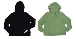 Ideology Full Zip Hooded Fleece Solid Color Women's Jacket NWT