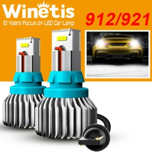 WINETIS 2X 912 921 T15 6000K White CSP LED Bulb Car Back up Reverse Lights 9-SMD - Picture 1 of 12