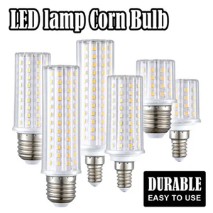 Led Bulb E27 E14 Corn Lamp 5W 9W 12W Light Three Color 220v 240v Smd2835 Chip - Picture 1 of 11