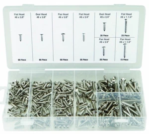 320 Trim Screws Stainless Assortment Dash Board Center Console Door Panel Sill - Foto 1 di 1