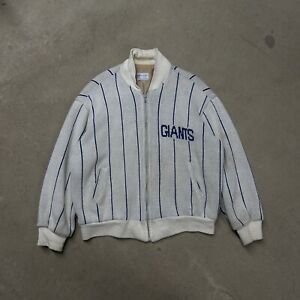 Vintage New York Giants Cliff Engle Pro Line NFL Full Zip Sweater Jacket Large