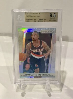 2013-14 Prizm #19 Damian Lillard Silver Prizm BGS 9.5 Low Pop /10 - Image 1 of 3