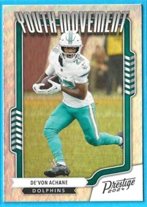 ๐ De'Von Achane Miami Dolphins 2024 Panini-Prestige Foil (#YM-DAE) NFL - Picture 1 of 1