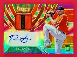 Maglia Rookie 2020 Seleziona Rico Garcia 31/49 Autografi Tricolore Prizm #11 - Foto 1 di 2