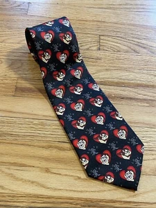 Vintage 90s Looney Tunes TAZ Tie Valentinstag Tasmanian Devil Hearts Y2K - Bild 1 von 4