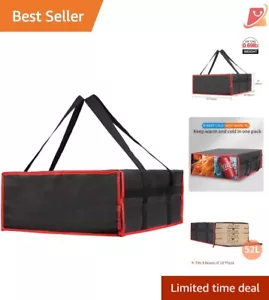 Spacious Insulated Grocery and Pizza Delivery Bag, Perfect for Hot & Cold Items - Picture 1 of 8